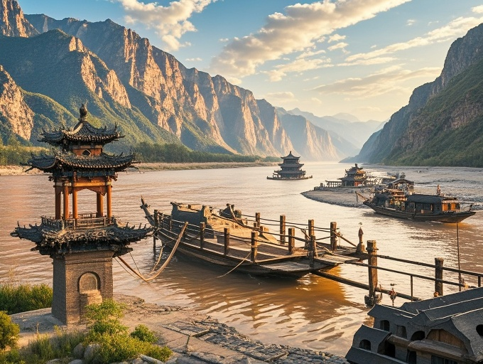 # 黄河古渡三千年：浪花里的文明密码与生存智慧