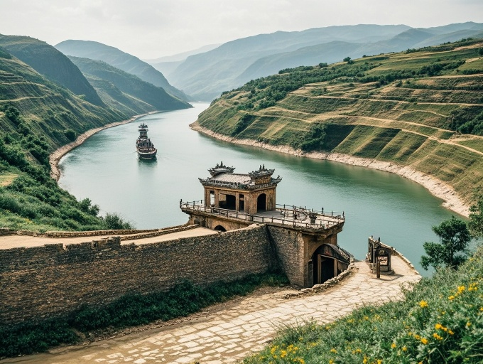渡口周围地形影响军事价值，地势险要之处如大拐弯处易守难攻，是兴旺时的天然防御据点，地形改变或防御体系变革会使衰败后的渡口失去军事意义