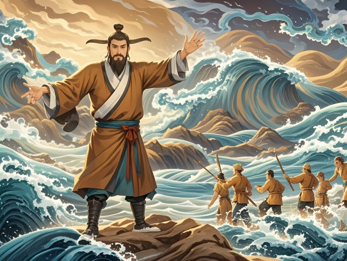 标题：黄河咆哮与大禹神话：治水传说背后的文明密码